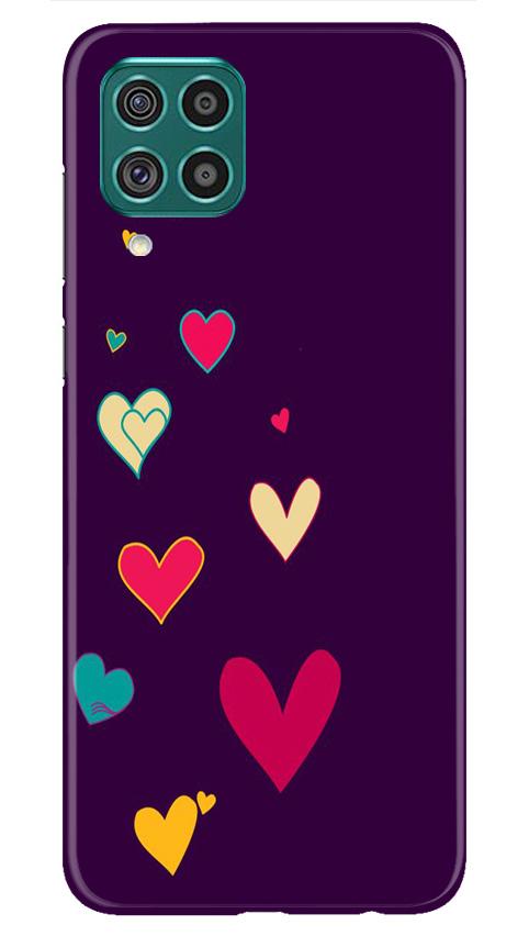 Purple Background Case for Samsung Galaxy F62  (Design - 107)