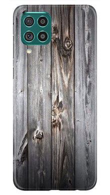Wooden Look Mobile Back Case for Samsung Galaxy F62  (Design - 114)