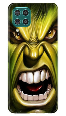 Hulk Superhero Mobile Back Case for Samsung Galaxy F62  (Design - 121)
