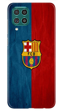 FCB Football Mobile Back Case for Samsung Galaxy F62  (Design - 123)