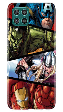 Avengers Superhero Mobile Back Case for Samsung Galaxy F62  (Design - 124)
