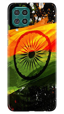 Indian Flag Mobile Back Case for Samsung Galaxy F62  (Design - 137)