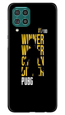 Pubg Winner Winner Mobile Back Case for Samsung Galaxy F62  (Design - 177)