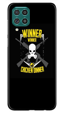 Winner Winner Chicken Dinner Mobile Back Case for Samsung Galaxy F62  (Design - 178)
