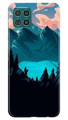 Mountains Mobile Back Case for Samsung Galaxy F22 (Design - 186)