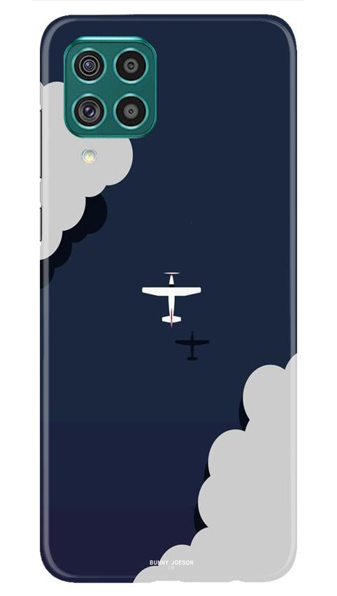 Clouds Plane Case for Samsung Galaxy F62 (Design - 196)