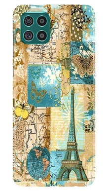 Travel Eiffel Tower Mobile Back Case for Samsung Galaxy A12 (Design - 206)