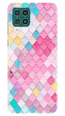 Pink Pattern Mobile Back Case for Samsung Galaxy F22 (Design - 215)