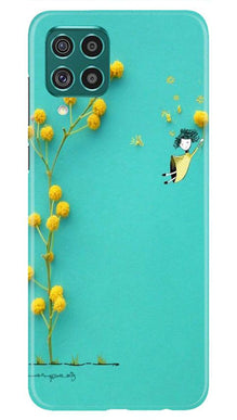 Flowers Girl Mobile Back Case for Samsung Galaxy F62 (Design - 216)