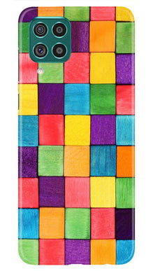 Colorful Square Mobile Back Case for Samsung Galaxy M12 (Design - 218)