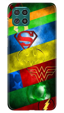 Superheros Logo Mobile Back Case for Samsung Galaxy F62 (Design - 251)
