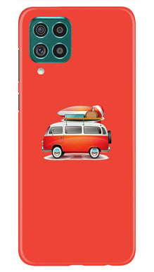 Travel Bus Mobile Back Case for Samsung Galaxy F62 (Design - 258)