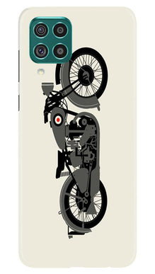 MotorCycle Mobile Back Case for Samsung Galaxy A12 (Design - 259)