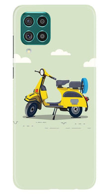 Vintage Scooter Mobile Back Case for Samsung Galaxy F62 (Design - 260)