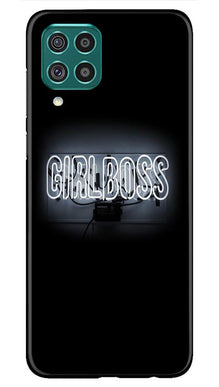 Girl Boss Black Mobile Back Case for Samsung Galaxy F62 (Design - 268)