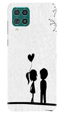 Cute Kid Couple Mobile Back Case for Samsung Galaxy F62 (Design - 283)