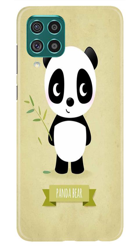 Panda Bear Mobile Back Case for Samsung Galaxy F62 (Design - 317)