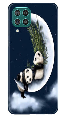 Panda Moon Mobile Back Case for Samsung Galaxy F22 (Design - 318)