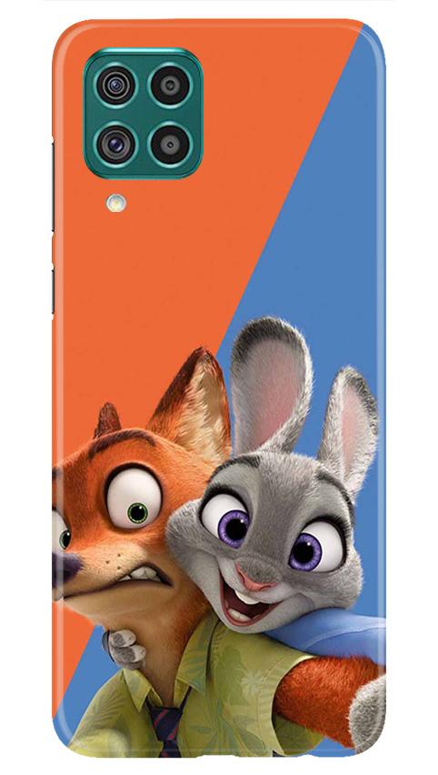 Cartoon Mobile Back Case for Samsung Galaxy F62 (Design - 346)