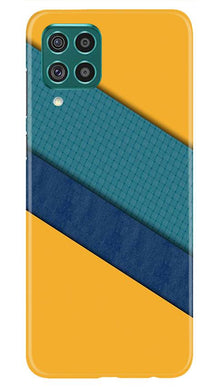 Diagonal Pattern Mobile Back Case for Samsung Galaxy F62 (Design - 370)