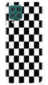 Black White Boxes Mobile Back Case for Samsung Galaxy A12 (Design - 372)