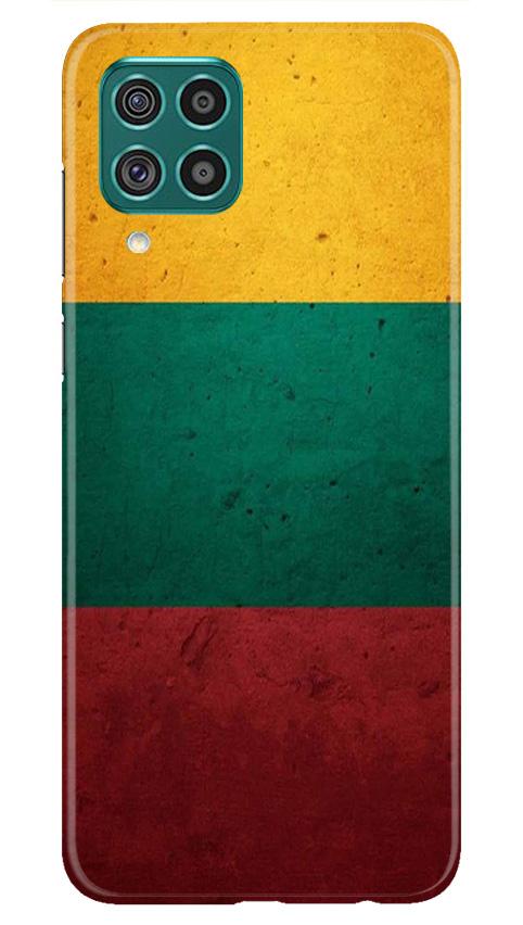 Color Pattern Mobile Back Case for Samsung Galaxy F62 (Design - 374)