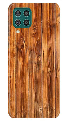 Wooden Texture Mobile Back Case for Samsung Galaxy F62 (Design - 376)