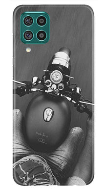 Royal Enfield Mobile Back Case for Samsung Galaxy F22 (Design - 382)