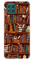 Book Shelf Mobile Back Case for Samsung Galaxy F62 (Design - 390)