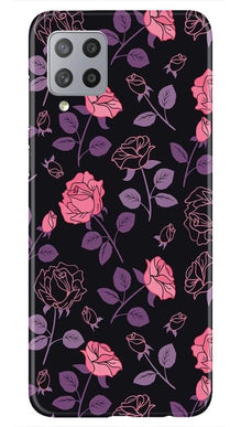 Rose Pattern Mobile Back Case for Samsung Galaxy M42 (Design - 2)
