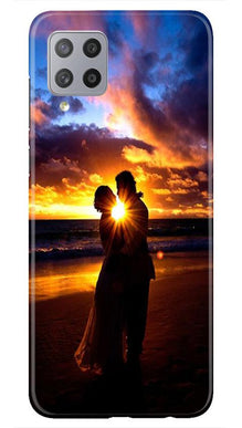 Couple Sea shore Mobile Back Case for Samsung Galaxy M42 (Design - 13)