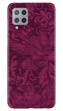 Purple Backround Mobile Back Case for Samsung Galaxy M42 (Design - 22)