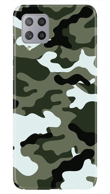 Army Camouflage Mobile Back Case for Samsung Galaxy M42  (Design - 108)