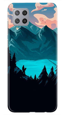 Mountains Mobile Back Case for Samsung Galaxy M42 (Design - 186)