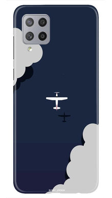 Clouds Plane Mobile Back Case for Samsung Galaxy M42 (Design - 196)