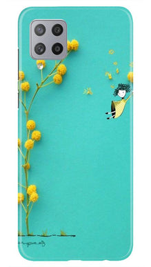 Flowers Girl Mobile Back Case for Samsung Galaxy M42 (Design - 216)