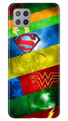 Superheros Logo Mobile Back Case for Samsung Galaxy M42 (Design - 251)