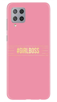 Girl Boss Pink Mobile Back Case for Samsung Galaxy M42 (Design - 263)