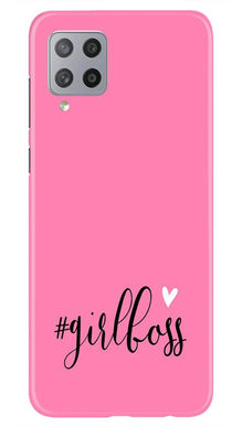 Girl Boss Pink Mobile Back Case for Samsung Galaxy M42 (Design - 269)