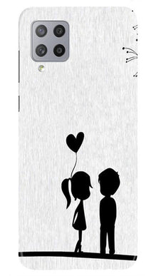 Cute Kid Couple Mobile Back Case for Samsung Galaxy M42 (Design - 283)