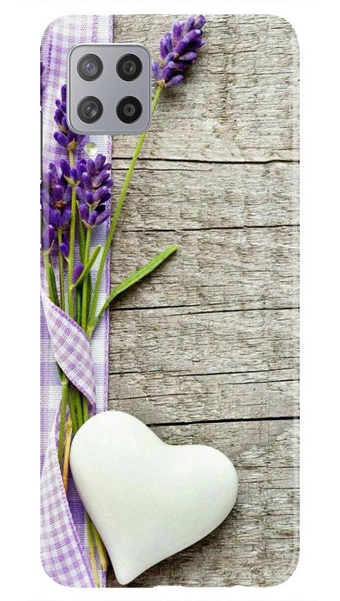 White Heart Case for Samsung Galaxy M42 (Design No. 298)