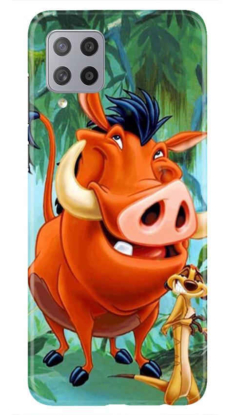 Timon and Pumbaa Mobile Back Case for Samsung Galaxy M42 (Design - 305)
