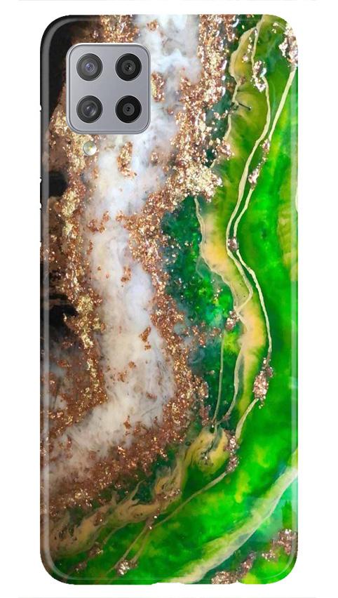 Marble Texture Mobile Back Case for Samsung Galaxy M42 (Design - 307)