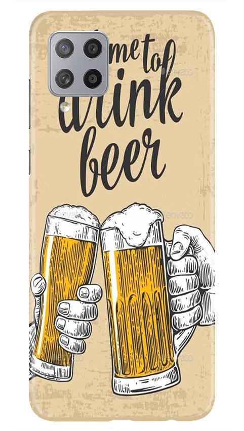 Drink Beer Mobile Back Case for Samsung Galaxy M42 (Design - 328)