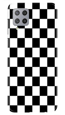 Black White Boxes Mobile Back Case for Samsung Galaxy M42 (Design - 372)