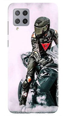 Biker Mobile Back Case for Samsung Galaxy M42 (Design - 383)
