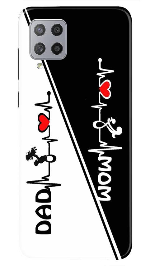 Love Mom Dad Mobile Back Case for Samsung Galaxy M42 (Design - 385)