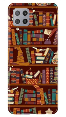 Book Shelf Mobile Back Case for Samsung Galaxy M42 (Design - 390)