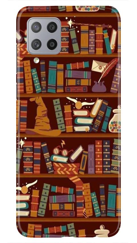 Book Shelf Mobile Back Case for Samsung Galaxy M42 (Design - 390)