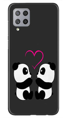 Panda Love Mobile Back Case for Samsung Galaxy M42 (Design - 398)